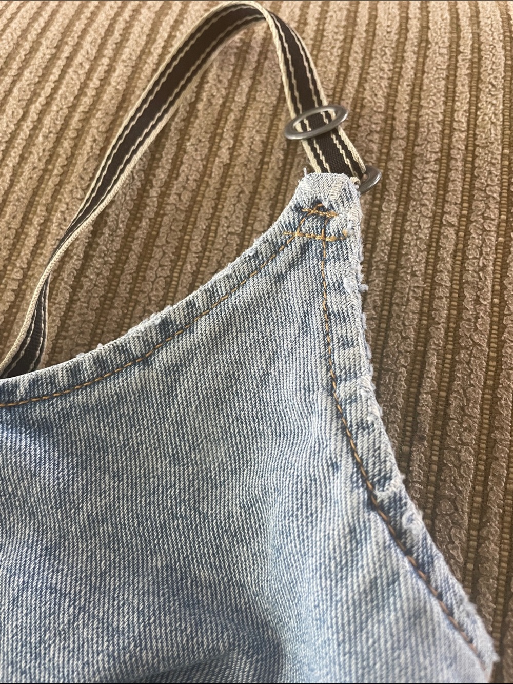 Women's Vintage Newport News Jeanology Collection Denim Tank Top Size 8 - Picture 6 of 9